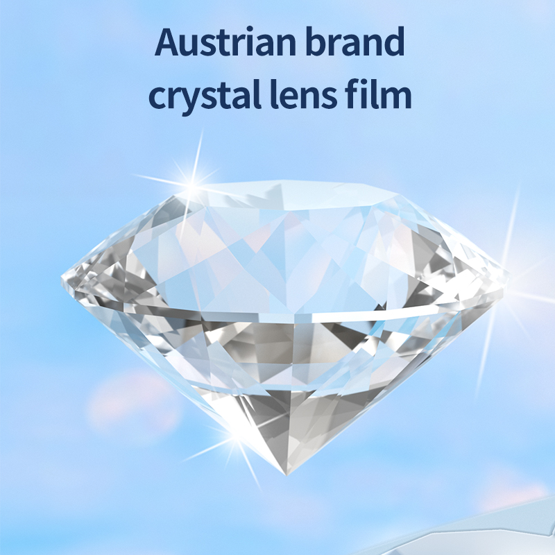 패션 OEM 오스트리아 다이아몬드 다채로운 긁힘 방지 강화 유리 아이폰 카메라 렌즈 보호 장치
