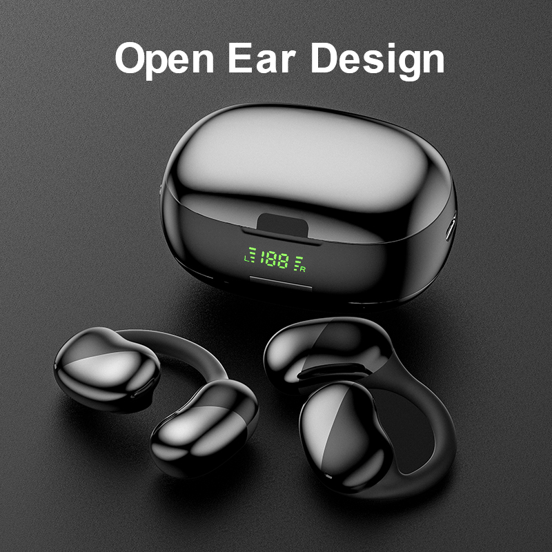 새로운 블루투스 5.3 지능형 통화 소음 감소 오픈 귀 운동 스포츠 스테레오 헤드폰